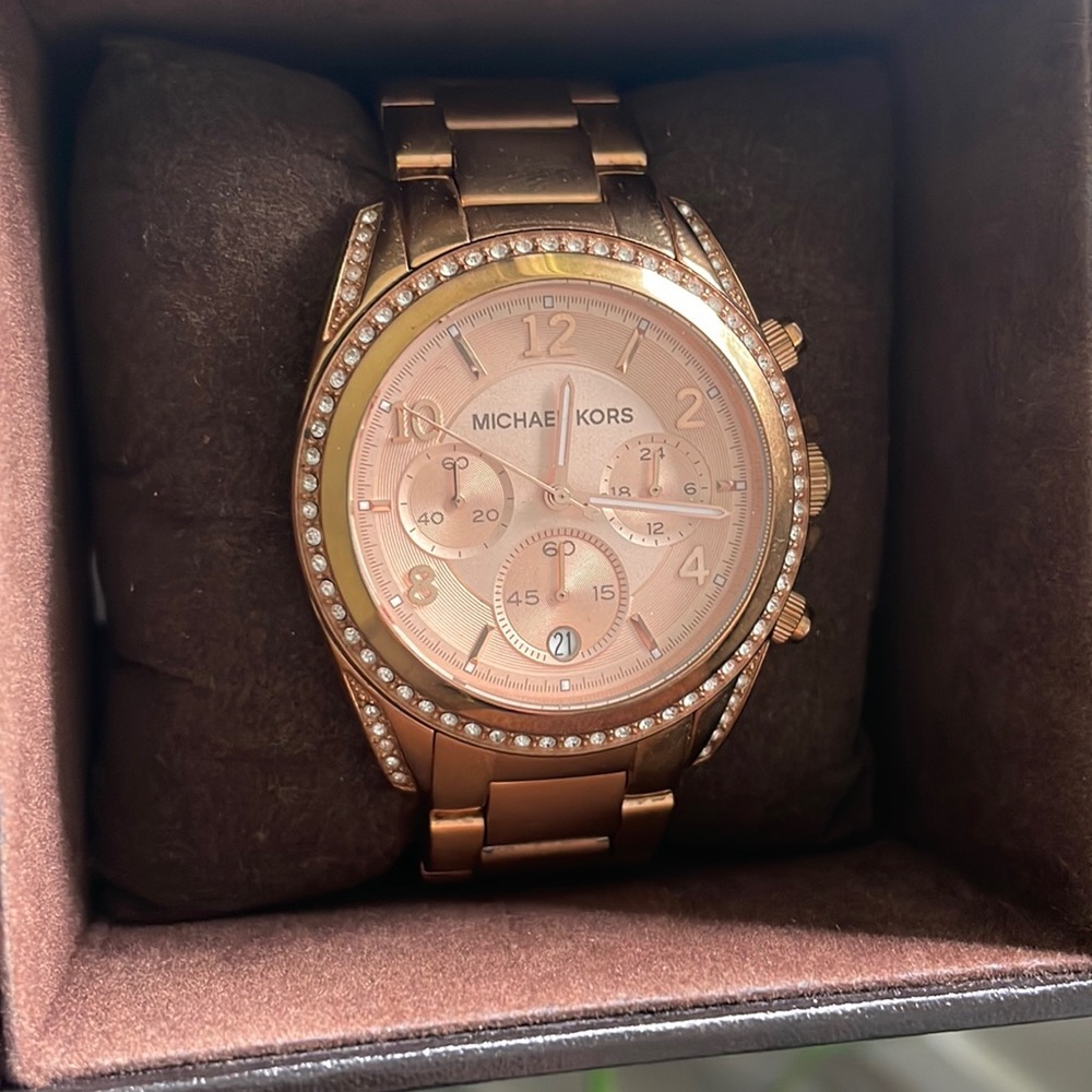 Ladies Michael Kors Rose Gold Watch
